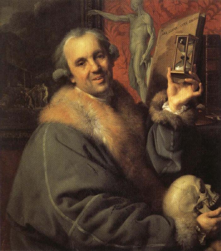 Johann Zoffany Self-Portrait with Hourglass Germany oil painting art